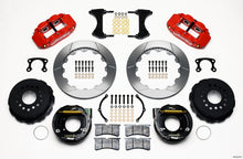 Wilwood Narrow Superlite 4R Rear P-Brk Kit 12.88in Red Small Ford 2.66in Offset
