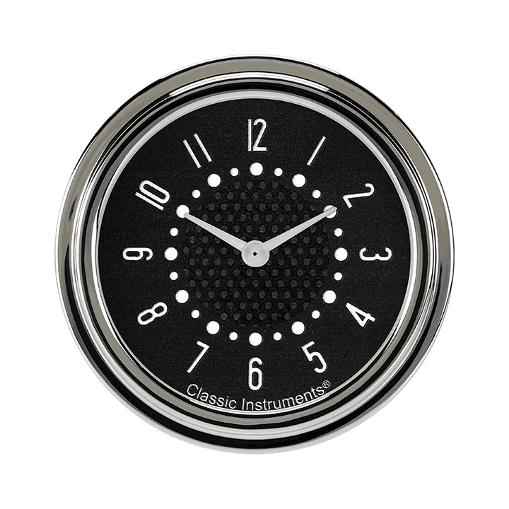 Classic Instruments Bel Era III Matching Black 2-5/8" Clock | Classic Instruments