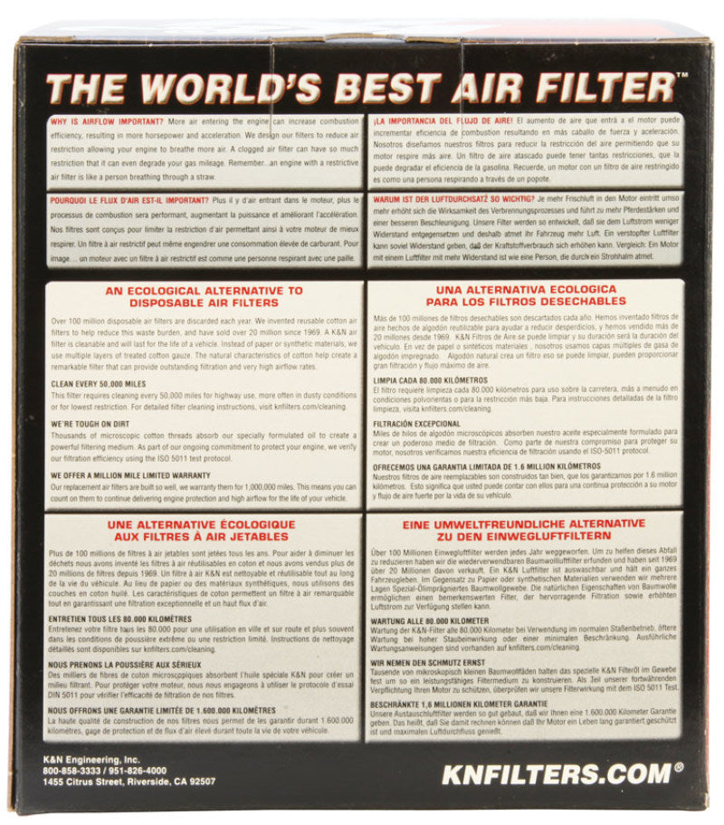
                      
                        K&N Custom Air Filter - Round 6.25in OD 5.25in ID 4in H
                      
                    