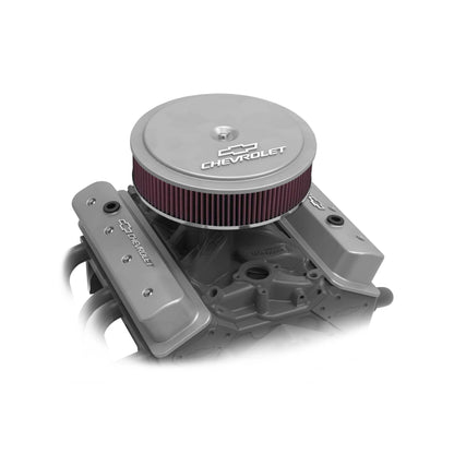 HOLLEY GM LICENSED VALVE COVER - MUSCLE SERIES - SBC - CENTER BOLT