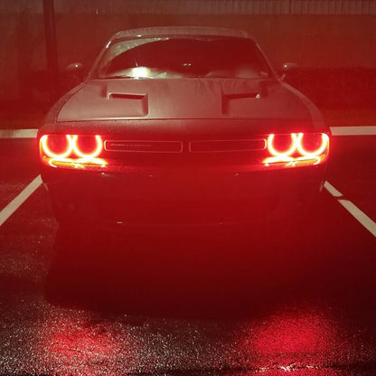 Oracle 15-21 Dodge Challenger Dynamic Surface Mount Headlight Halo Kit - - Dynamic