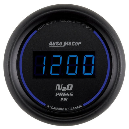 Autometer Ultra-Lite 2-1/16in 1600 PSI Digital Nitrous Pressure Gauge - Black