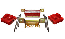 Energy Suspension 88-94 GM Blazer 4WD K Series Red Motor and Transmission Mounts; Zinc Finish