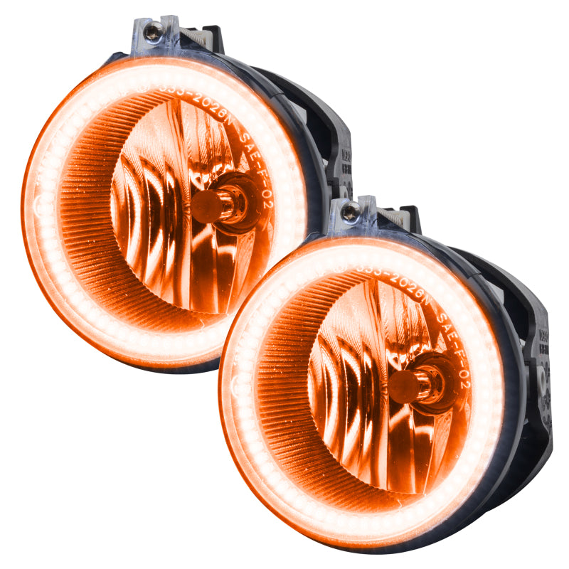 Oracle 05-14 Dodge Charger LED Waterproof Fog Halo Kit - Amber