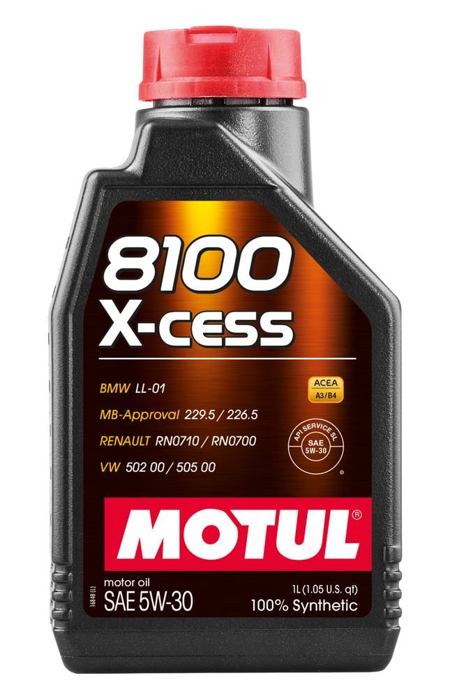 
                      
                        Motul Synthetic Engine Oil 8100 5W30 X-CESS 1L
                      
                    