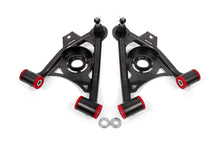 BMR 79-93 Fox Mustang Non-Adj Lower A-Arms Standard Ball Joint Spring Pocket - Black Hammertone