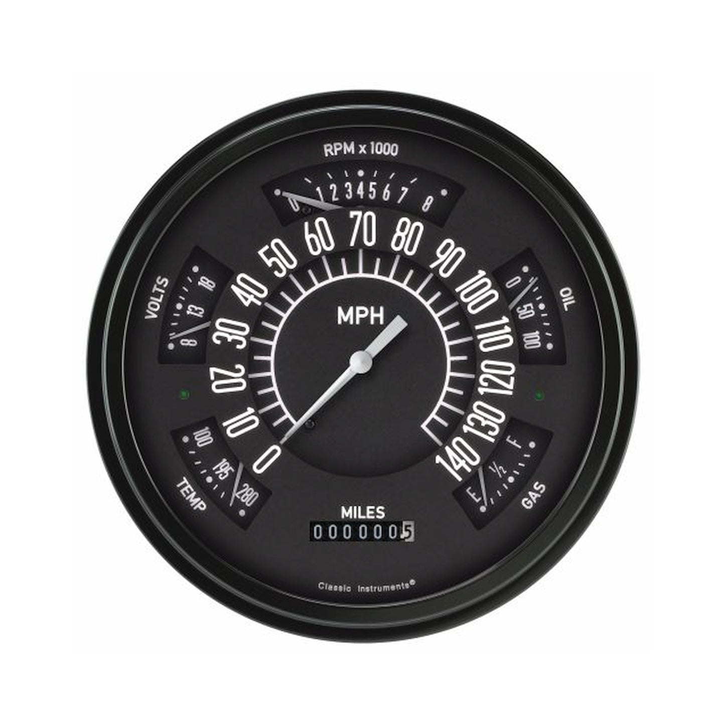 Classic Instruments Black Series Gauge Package | Classic Instruments