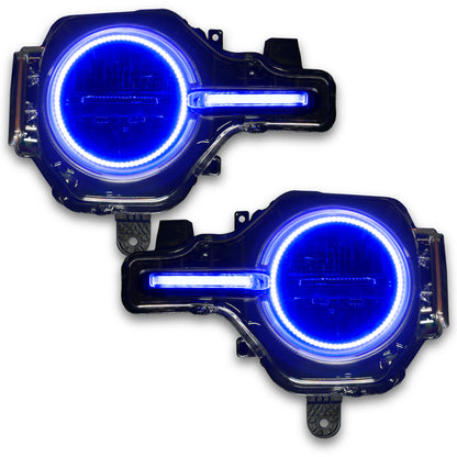 Oracle 21-22 Ford Bronco Headlight Halo Kit w/DRL Bar - Base Headlights -w/RF Cntrl