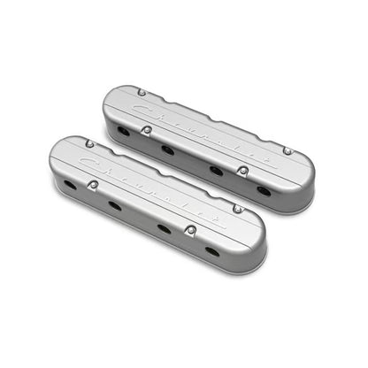 HOLLEY 2-PIECE "CHEVROLET" SCRIPT VALVE COVER - GEN III/IV LS