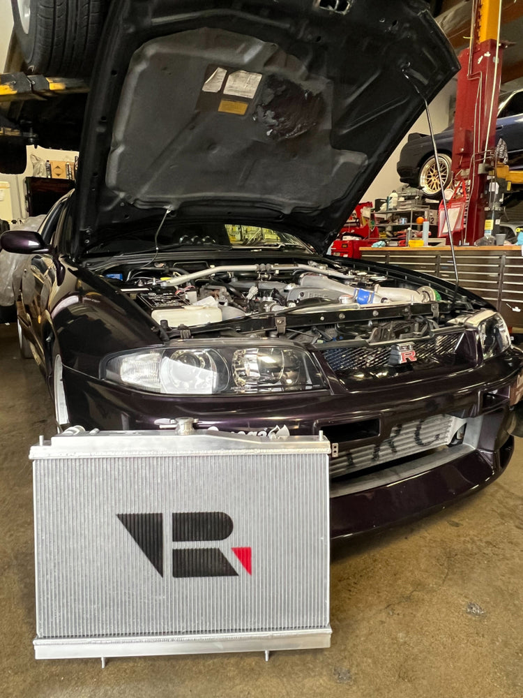 
                      
                        CSF Nissan R33 Skyline GT-R/GTS Full Billet Aluminum High-Performance Radiator - Black
                      
                    