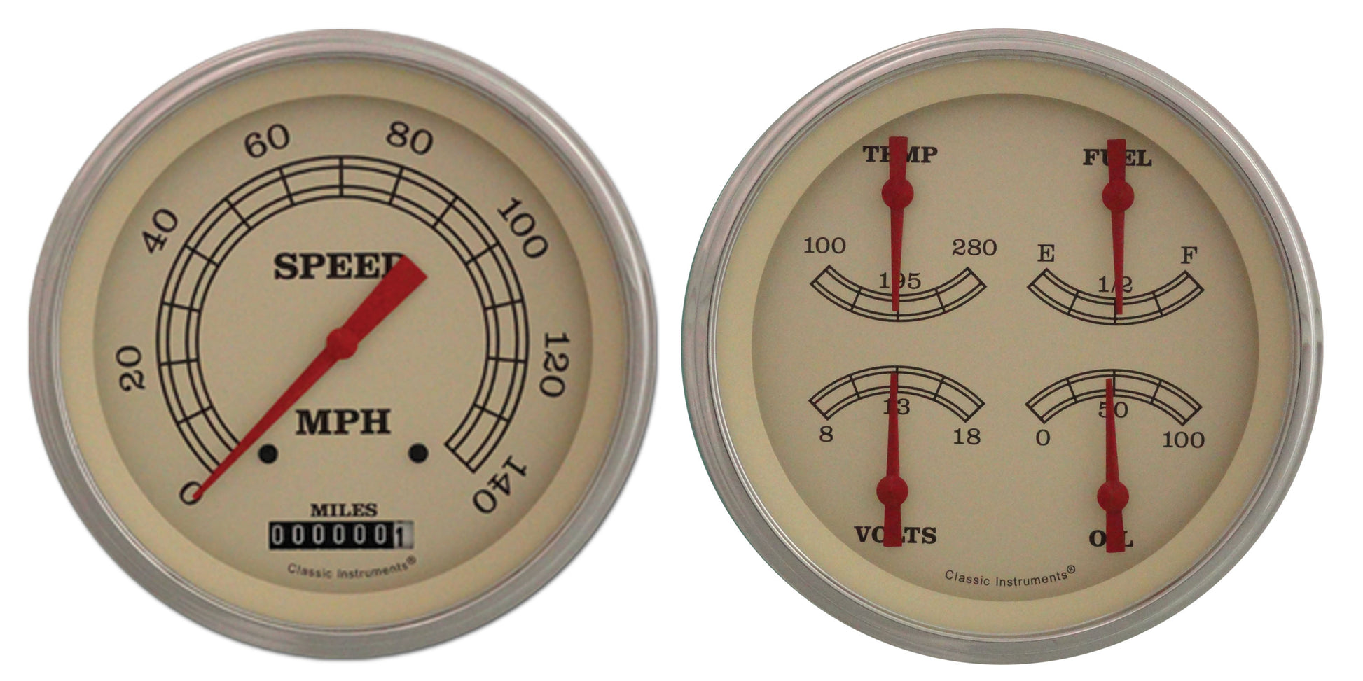 Classic Instruments Vintage Series Two Gauge Set | Classic Instruments