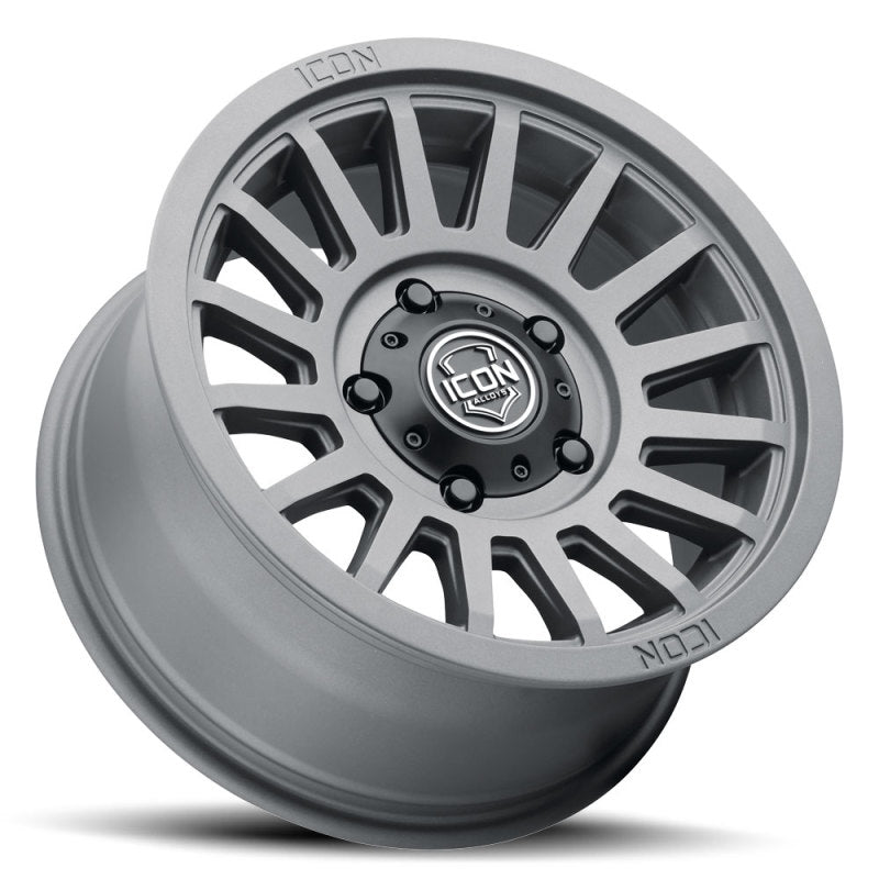 
                      
                        ICON Recon SLX 17x8.5 6x5.5 BP 0mm Offset 4.75in BS 106.1mm Bore Charcoal Wheel
                      
                    