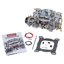 Edelbrock Carburetor Thunder Series 4-Barrel 800 CFM Electric Choke Calibration Satin Finish installed on a high-performance engine bay.