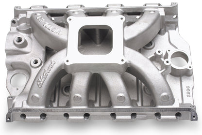 Edelbrock Ford FE Victor Manifold 4150 installed on classic Ford FE V8 engine bay