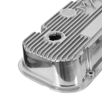 HOLLEY M/T VALVE COVERS - VINTAGE STYLE - FINNED - BBC