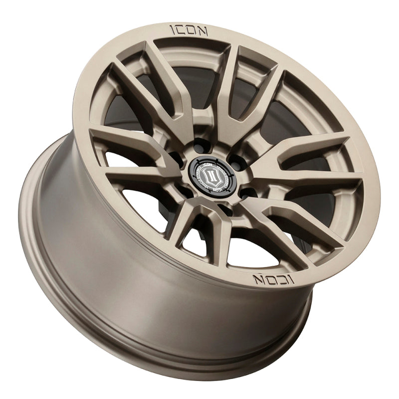 
                      
                        ICON Vector 6 17x8.5 6x135 6mm Offset 5in BS 87.1mm Bore Bronze Wheel
                      
                    