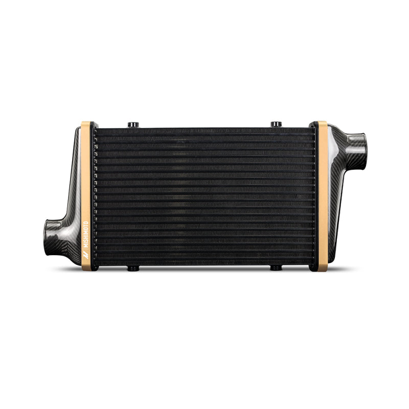 
                      
                        Mishimoto Universal Carbon Fiber Intercooler - Gloss Tanks - 450mm Gold Core - C-Flow - GR V-Band
                      
                    