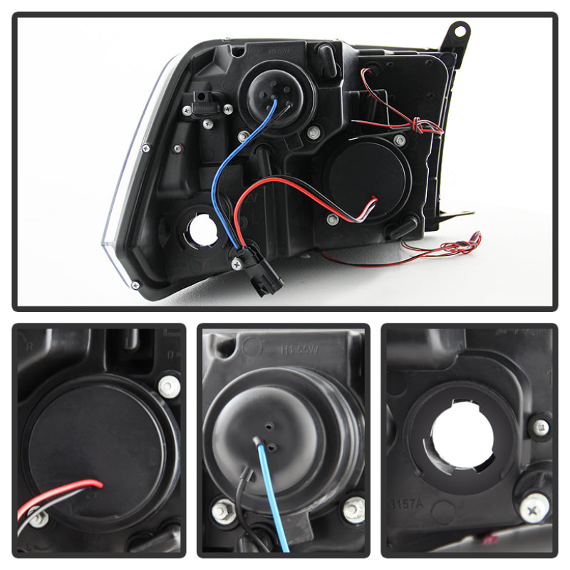 
                      
                        Spyder Dodge Ram 1500 09-14 10-14 Projector Headlights Halogen- LED Halo LED - Blk PRO-YD-DR09-HL-BK
                      
                    