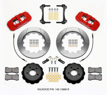 Wilwood AERO6 Front Hat Kit 14.00 Red 2015-Up Mustang w/Lines