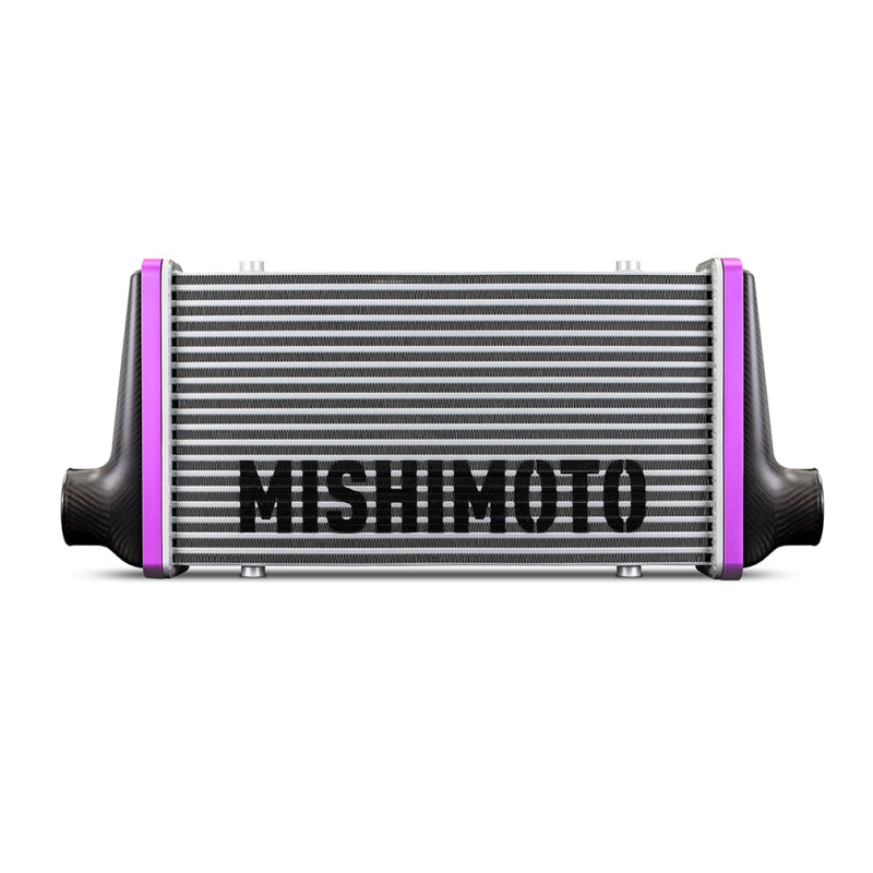 
                      
                        Mishimoto Universal Carbon Fiber Intercooler - Gloss Tanks - 525mm Silver Core - S-Flow - C V-Band
                      
                    