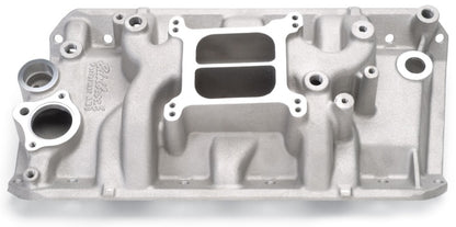 Edelbrock Performer AMC-70 Manifold installed on a classic 360 CID AMC V8 engine bay