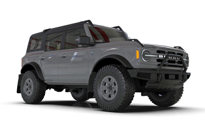 Rally Armor 21-25 Ford Bronco (Steel Bmpr + RR - NO Rptr/Sprt) Blk Mud Flap w/Red Logo