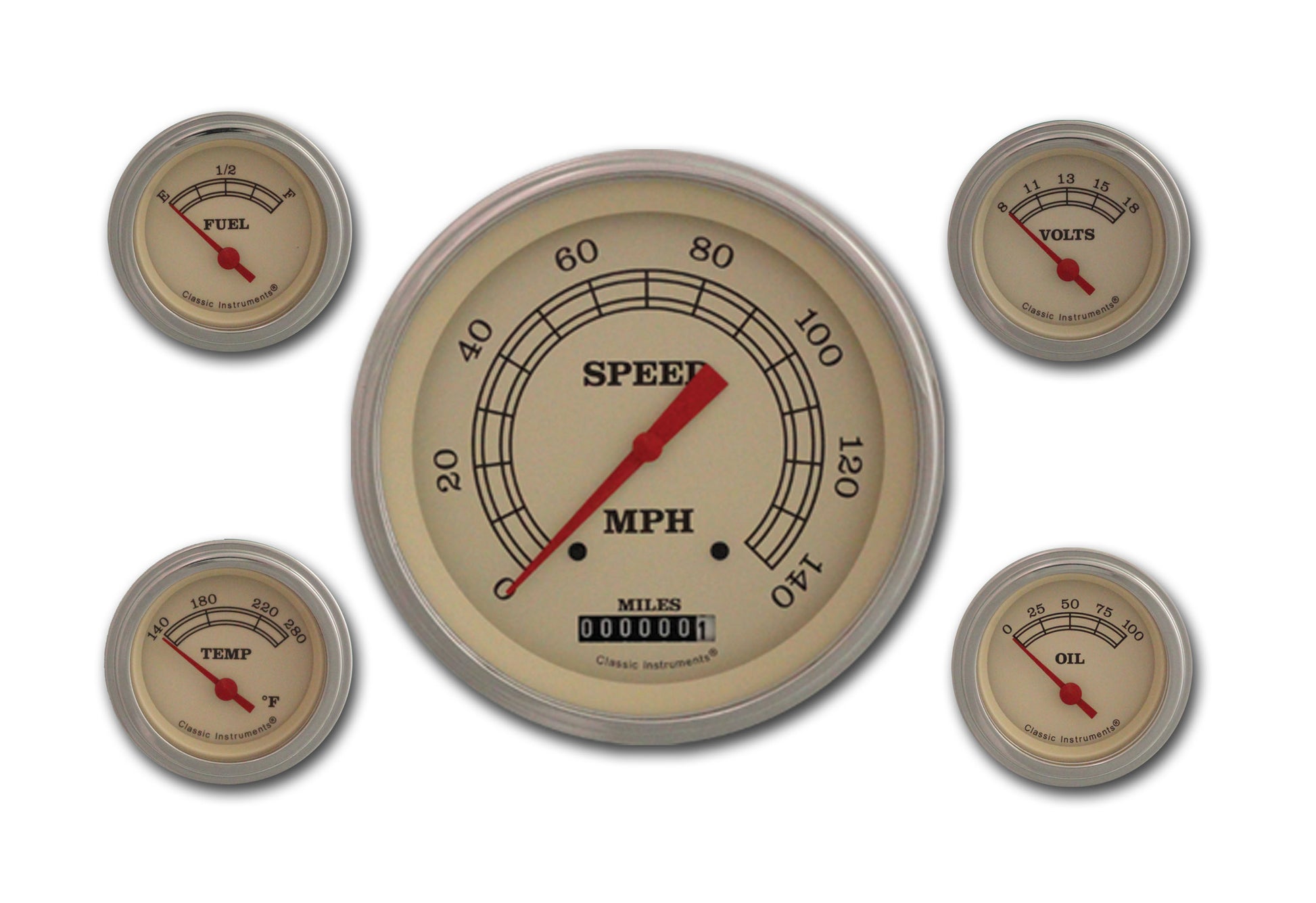 Classic Instruments Vintage Series Five Gauge Set | Classic Instruments