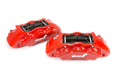 Alcon 2016+ Toyota Tacoma w/ 17in+ Wheels 352x30mm Rotors 6-Piston Calipers Front Brake Kit - Red