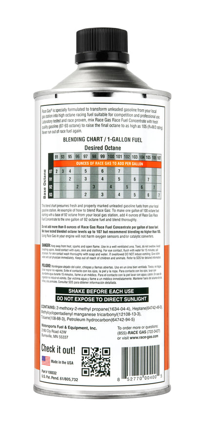 Race Gas Race Fuel Concentrate 32oz