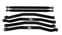 Billet High-Clearance Radius Rods for Maverick X3 by CA Tech, Non-Pocketed, Black