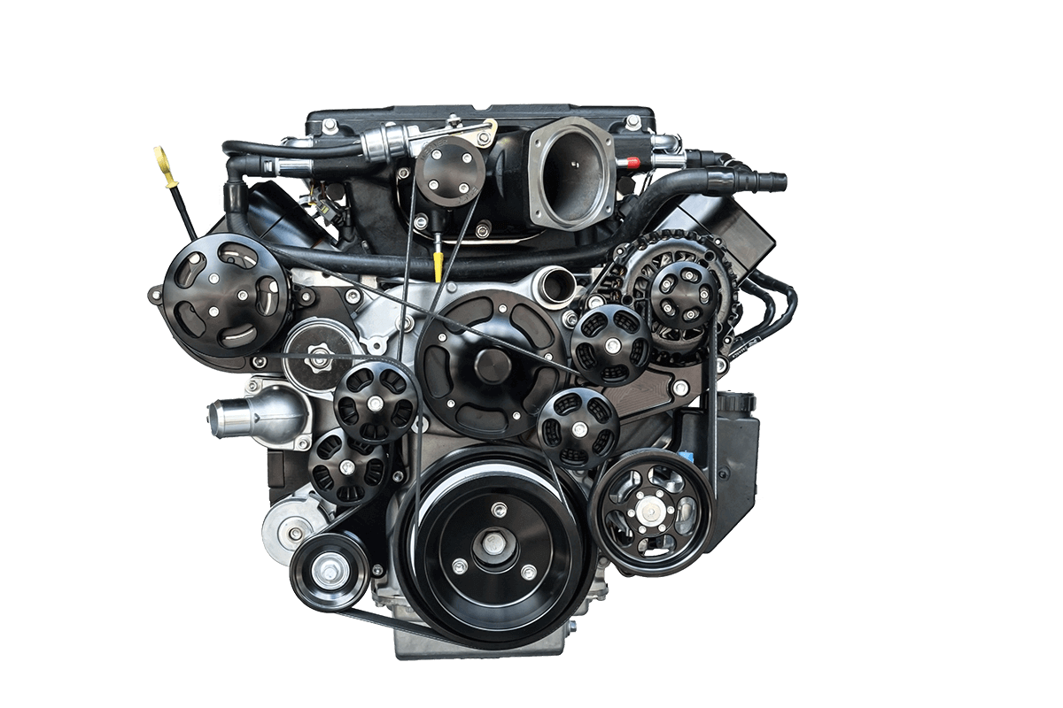 Wegner Front Drive Kit (LS) - Edelbrock 2.3L Corvette Offset