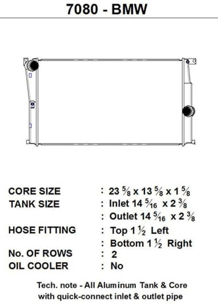 
                      
                        CSF BMW 2 Seires (F22/F23) / BMW 3 Series (F30/F31/F34) / BMW 4 Series (F32/F33/F36) M/T Radiator
                      
                    