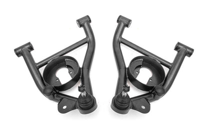 BMR 82-92 F-Body A-arms Lower DOM, Non-adj Delrin Bushings Spring Pocket - Black Hammertone