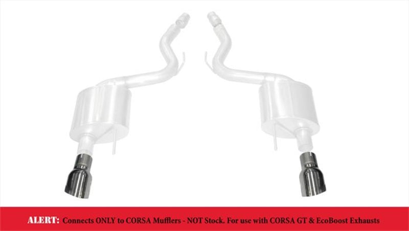 Corsa 2015-2025 Ford Mustang GT 3.0in Inlet / 4.5in Outlet Polished Tip Kit (For Corsa Exhaust Only)