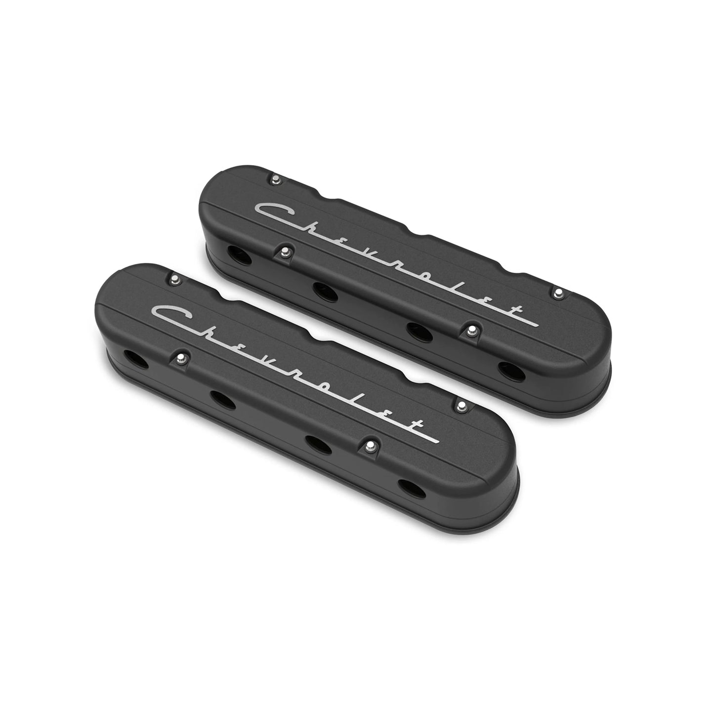 HOLLEY 2-PIECE "CHEVROLET" SCRIPT VALVE COVER - GEN III/IV LS