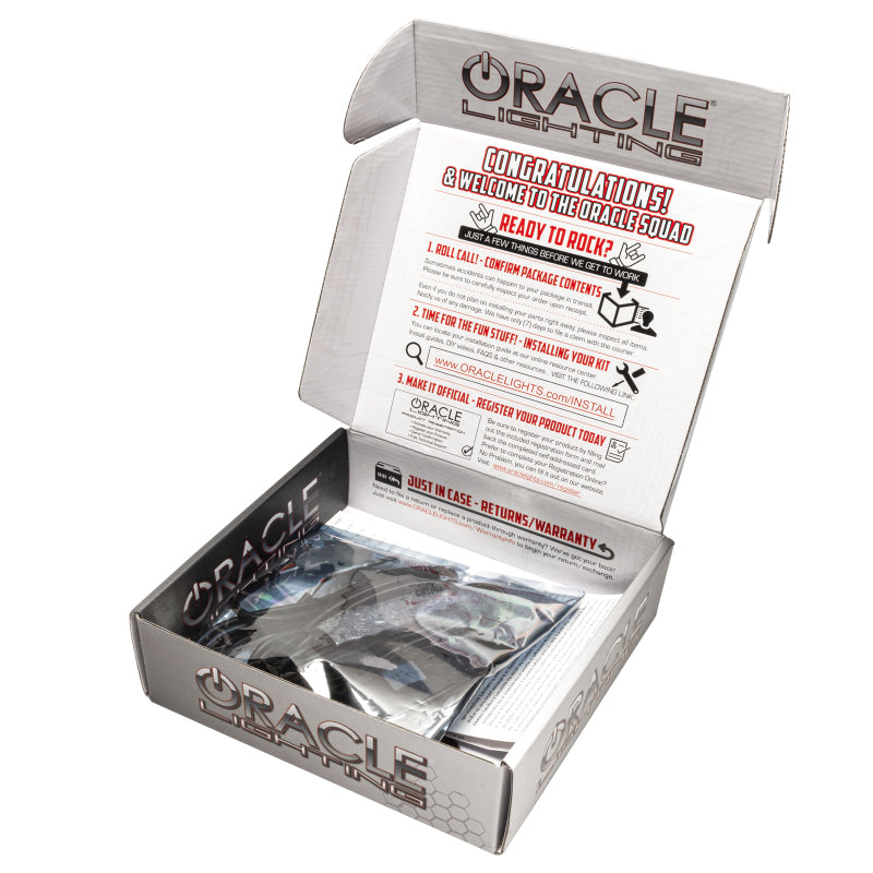 Oracle 21-22 Ford Bronco Headlight Halo Kit w/DRL Bar - Base Headlights -w/RF Cntrl