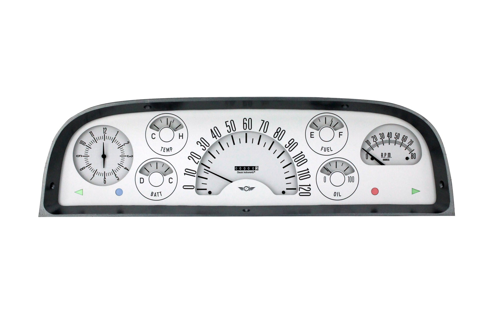 Classic Instruments Classic Truck Package White | Classic Instruments