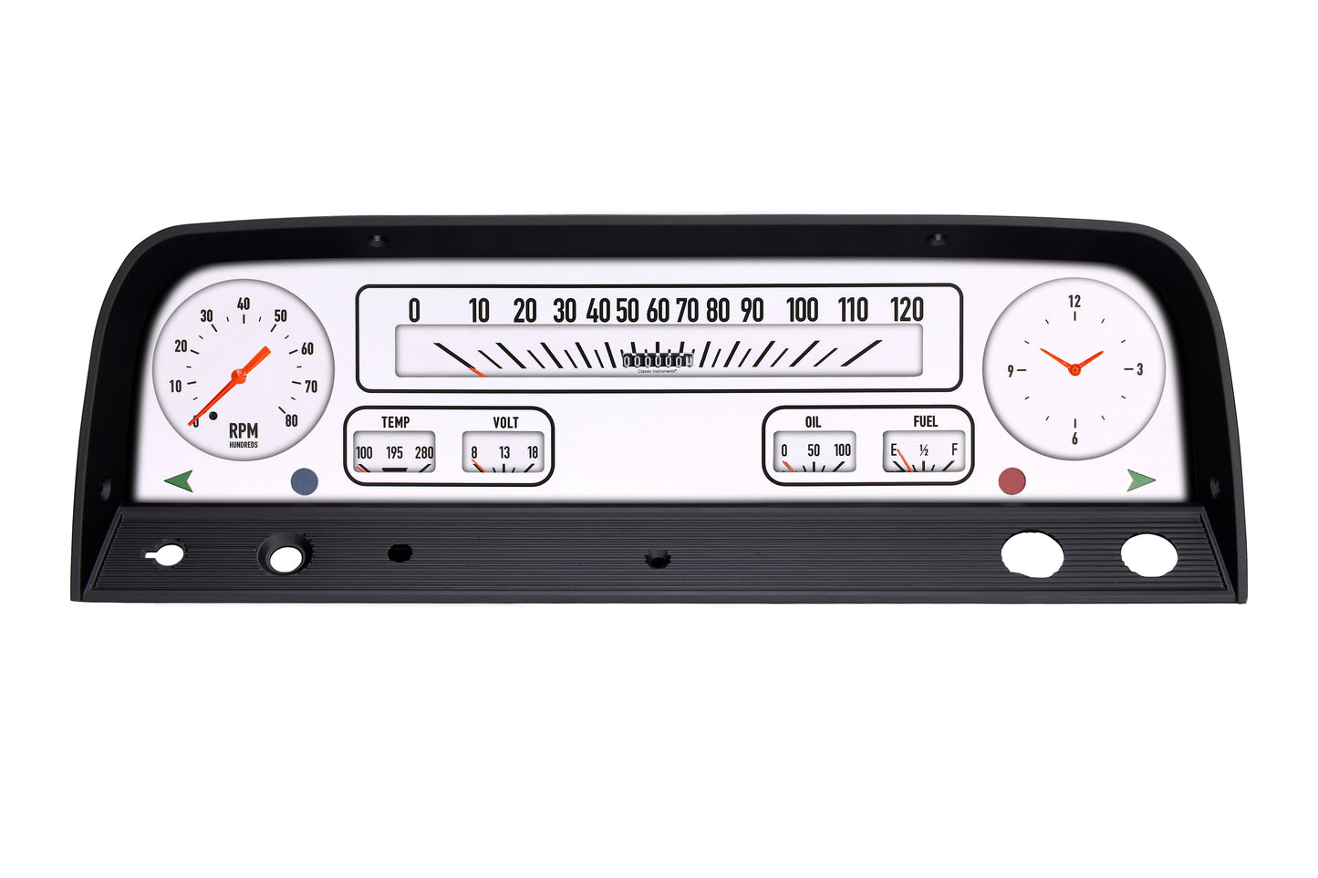 Classic Instruments Classic Truck Package White | Classic Instruments