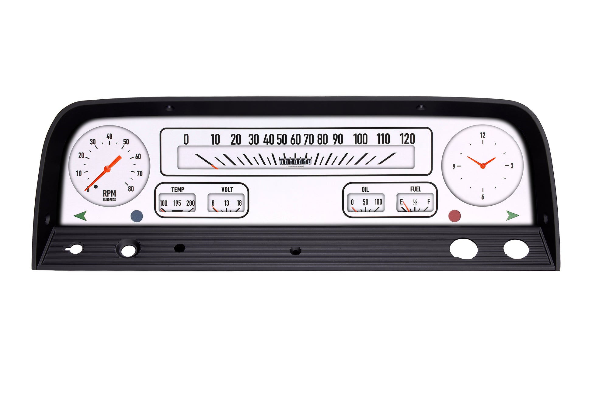 Classic Instruments Classic Truck Package White | Classic Instruments