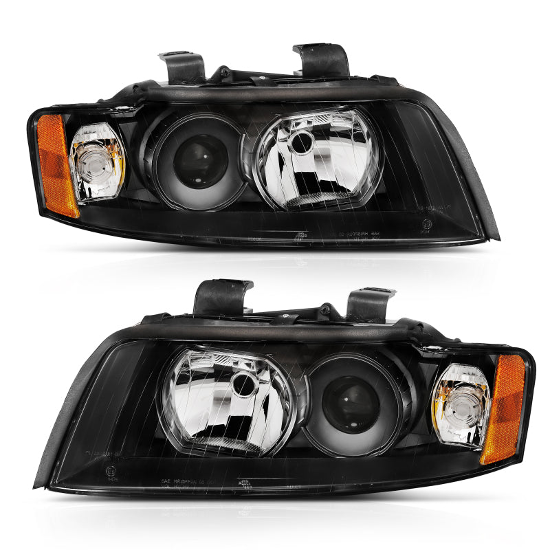
                      
                        ANZO 2002-2005 Audi A4 Projector Headlight Black G2 (Halogen Type)
                      
                    