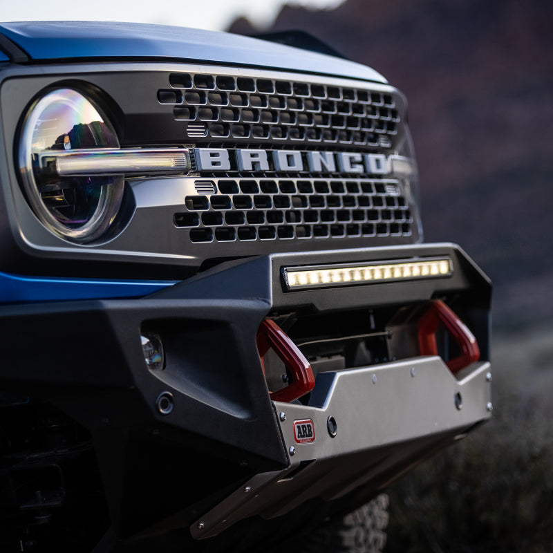 
                      
                        ARB 2021 Ford Bronco Front Bumper Wide Body - Non-Winch (Fit Kit NOT Included)
                      
                    