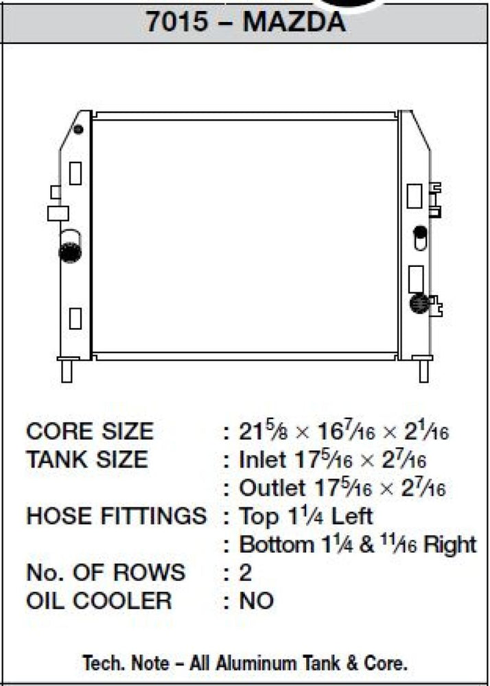 
                      
                        CSF 06-12 Mazda Miata Radiator
                      
                    