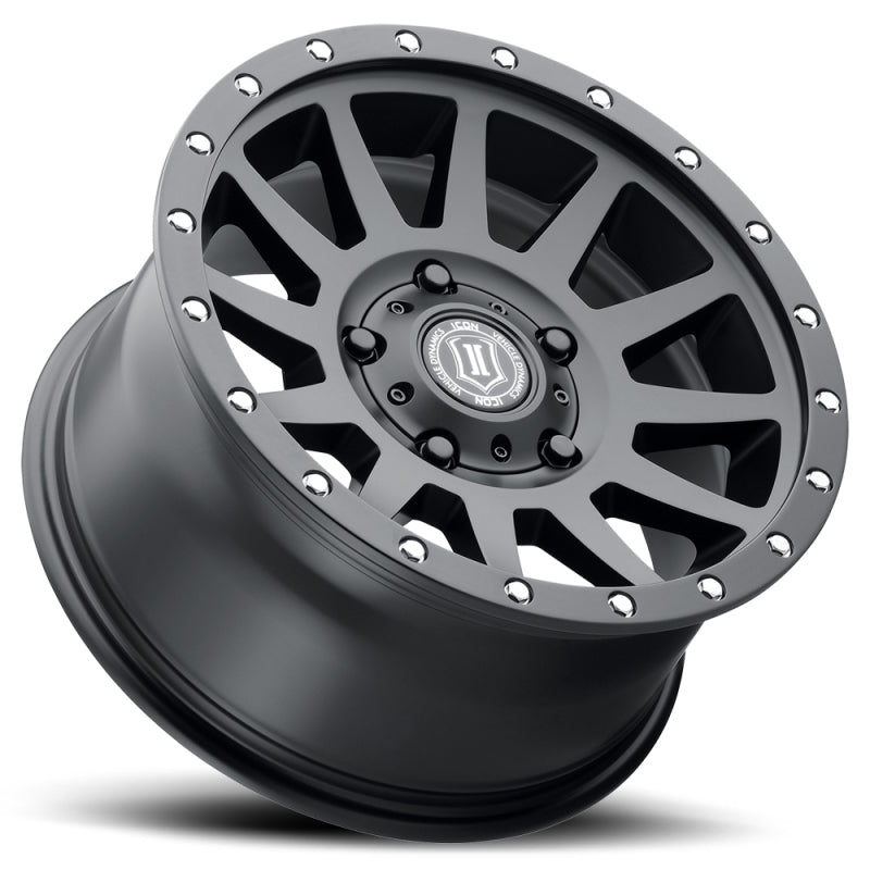 
                      
                        ICON Compression 17x8.5 5x150 25mm Offset 5.75in BS 110.1mm Bore Satin Black Wheel
                      
                    