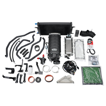 Edelbrock E-Force Supercharger System 2017 Chevrolet Colorado/Canyon Gen 2 LGZ 3.6L V6 w/ Tune installed under hood of 2017 Colorado.