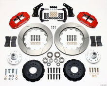 Wilwood Narrow Superlite 6R Front Hub Kit 14.00in Red Large GM 57-70 Drop Spindle