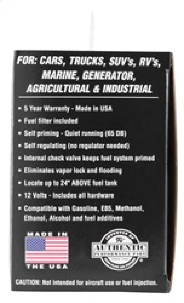 
                      
                        K&N Performance Electric Fuel Pump 1-2 PSI
                      
                    