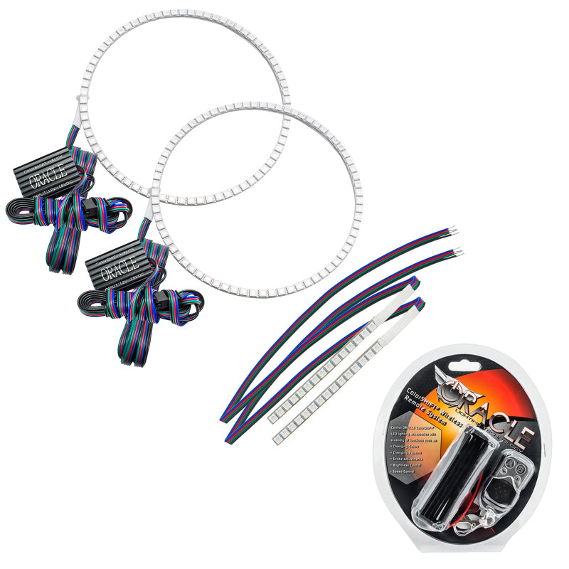 Oracle 21-22 Ford Bronco Headlight Halo Kit w/DRL Bar - Base Headlights -w/RF Cntrl