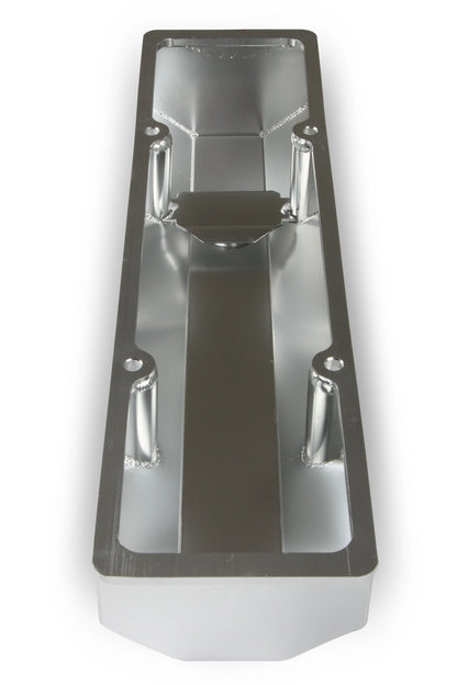 HOLLEY GM LICENSED VALVE COVER - TRACK SERIES - SBC - FABRICATED ALUMINUM - PERIMETER BOLT