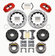 Wilwood Narrow Superlite 4R Rear P-Brk Kit 14.00in Drill Red Small Ford 2.36in Off Bronco 5 x 5.50