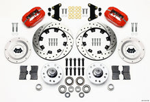 Wilwood Forged Dynalite Front Kit 12.19in Drilled Red 49-54 Chevy/53-62 Corvette (*Line Kit Needed*)